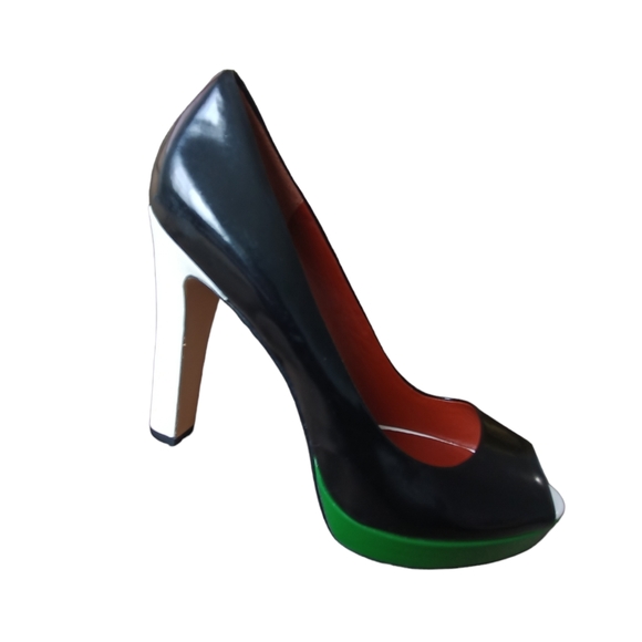 Marc By Marc Jacobs Color Block Peep Toe Pumps " HOT!" - Picture 11 of 16